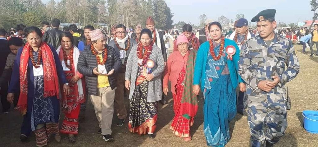 पुनर्वासमा बाह्रौं  राष्ट्रपति रनिङ्ग शिल्ड प्रतियोगिताको मन्त्री भट्टद्वारा उद्घाटन