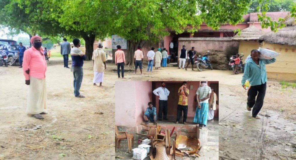 हरिहरपुरमा राहत बितरण कार्यक्रम बिथोल्न खोज्नेले तोडफोड गरे , राहत १ सय ६६ जनालाई  बितरण भयो