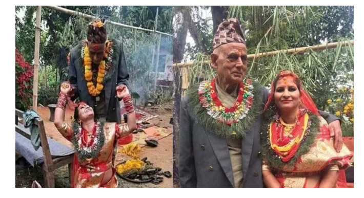 ८४ वर्षीया इन्जिनियर मित्रलाल भट्टराईले  ६५ वर्षीया  बेहुली भित्र्याएका छन्
