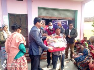 साईन नेपाल द्वारा बेदकोट नगरपालिका असहायहरुलाई  कम्बल बितरण