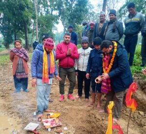 बेहडाबाबा मन्दिर परिसरमा प्रहरी चौकीका लागि भवन निर्माण