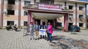 जेन्जी आन्दोलनपश्चात् क्षतिग्रस्त गौरीगङ्गा नगरपालिकालाई चैतन्य पाठशालाको सहयोग